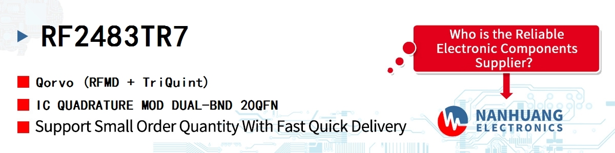 RF2483TR7 Qorvo IC QUADRATURE MOD DUAL-BND 20QFN